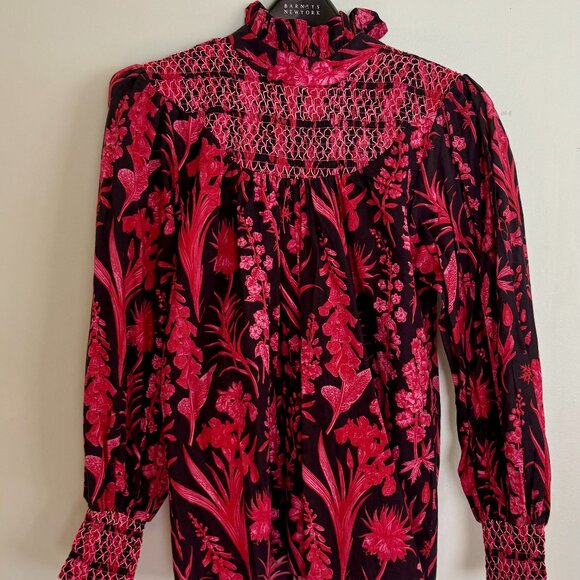 Hand Blocked Smocked Blouse - Picture 1 of 3